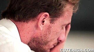 big tits jojo kisses, sucks cock hard!