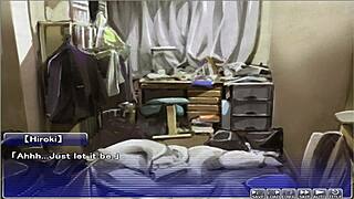 Getting to meet step uncle in hentai game episode.