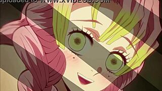 Mitsuri And Tanjiro Engage In Intense Titty Fuck And Kissing