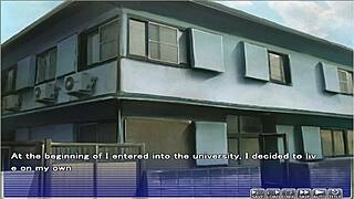 Getting to meet step uncle in hentai game episode.