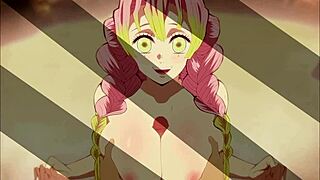 Mitsuri And Tanjiro Engage In Intense Titty Fuck And Kissing
