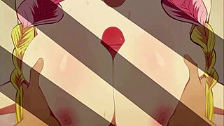 Mitsuri And Tanjiro Engage In Intense Titty Fuck And Kissing