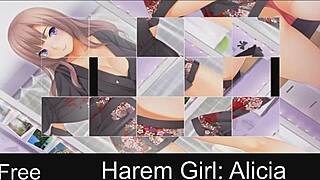 harem girl alicia in anime game
