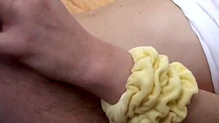 Natural tits MILF gets touched and fucked doggystyle