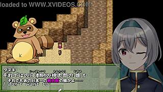 Momoka's adventure in crossdressing game with subtitles