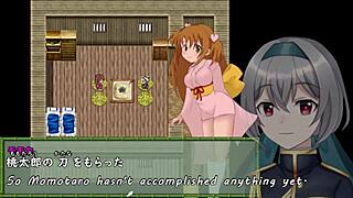 Momoka's adventure in crossdressing game with subtitles