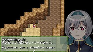 Momoka's adventure in crossdressing game with subtitles