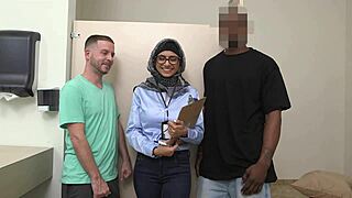 Funny Mia Khalifa bloopers with big tits and cock