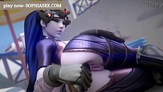 Beautiful anime porn with big assed Overwatch characters in 3D