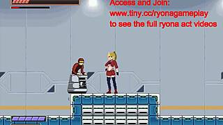 Golden-haired beauty engages in group sex in Forby's game