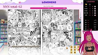 Is Vtuber Lewdneko playing love cubed with big tits hentai?