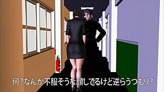 3D Hentai Teacher Yuna Bound in Home Visit Scene