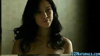 petite brunette babe tugging for a messy facial cumshot, wanna see?