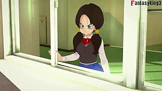 Videl Watches Gohan and Android 18 Fuck Hard in Dragon Ball Z EX 3 Part 5 Fantasy