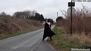 fat amateur emma flashes nude in public as voyeur bbw babe