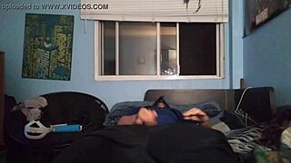 Discovering new ways to masturbate using a chastity cage.