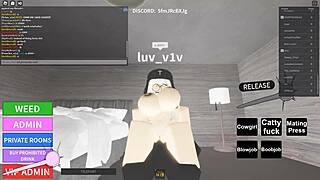 Beautiful woman with big cans and amazing ass in a Roblox porn video