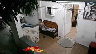 Skinny teenage girl Novinha in hot scene