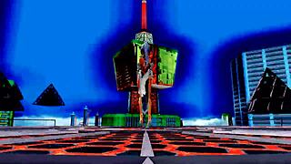 beautiful half-naked whore with naked pussy dancing and singing!