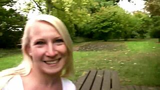 gina CASTING interview with blonde doggystyle, masturbation, blowjob, and cum orgasm