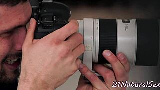 Curvy european model rides cock hard in glamorous amateur action