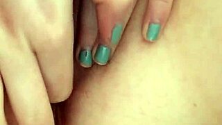 British girl enjoys solo pleasure with a dildo