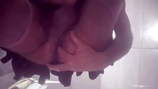 Young gay man masturbates in front of the camera