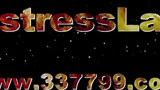 Asian female boss turns her subordinate into a masochist with fetish foot play.