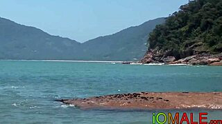 Damn, Latino jock got creampied bareback on the beach! 🏖️