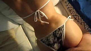 Intense Fucking Of Young Brunette With Big Ass In Hentai Bikini