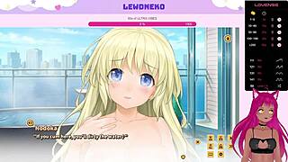 Vtuber Lewdneko Plays Love Cubed Part 8 with Huge Tits and Creampie!