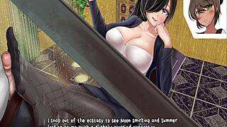 horror mansion ep1 footjob under the table with monster