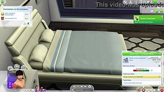 Detailed 3D friend throat fucking animation