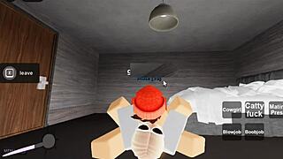 Roblox slut gets banged hard in a group session