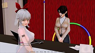 Exploring the harem hotel in episode 134.