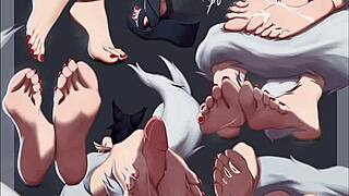 A compilation of League of Legends clips with anime-like action and music