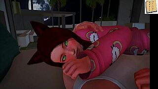 in my new family, the stepmom with big tits rides a monster cock