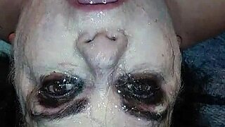 Intense Throat Play With Dildo Gets Messy