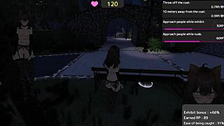 seleka-san flashing nude in park, real tough missions