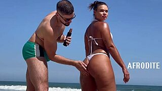 Afrodite Sucks Dick on the Beach