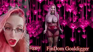 slave follows jerk off instructions from goddess