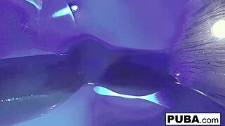 i'm a sexy wrestler using double toys on my big tits and ass for masturbation fun