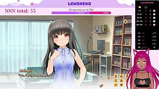 Commented gameplay of Love Cube with the beautiful Vtuber LewdNeko