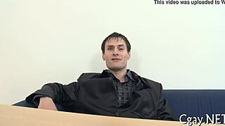 two guys are having casual homosexual sex in this video