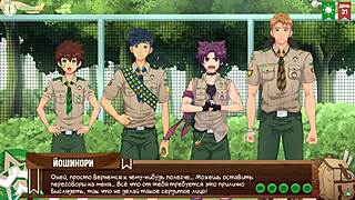 game friends camp episode 34 - permission from the scoutmaster russian voiceover