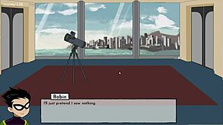 Blackfire and his big-boobed girlfriends in rough sex scene