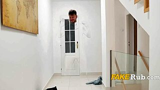 curvy woman working out at the gym with big tits and fat body