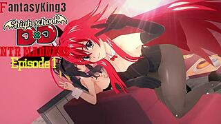 fucking akeno himejima in hs dxd madness 😈