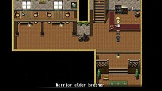 Watching two brothers fuck a witch in online NTR game part 4