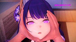 Beautiful 3D animated stepsister gives great blow job and hand job